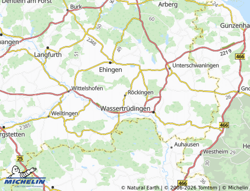 Mapa MICHELIN Röckingen - ViaMichelin