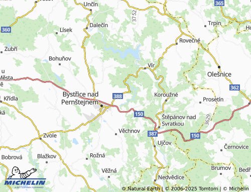 MICHELIN Dvořiště map - ViaMichelin