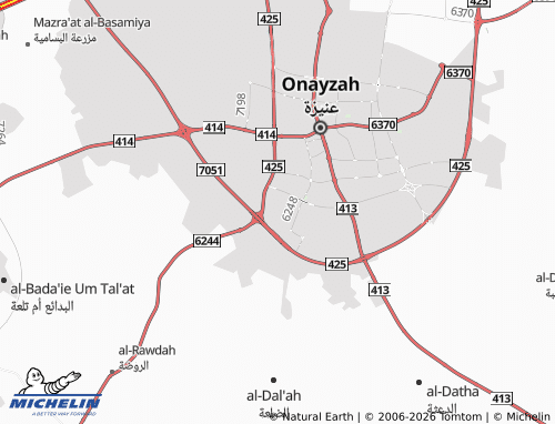 MICHELIN-Landkarte al-Hadeeqah - ViaMichelin