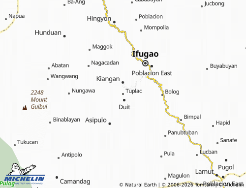 MICHELIN Tuplac map - ViaMichelin