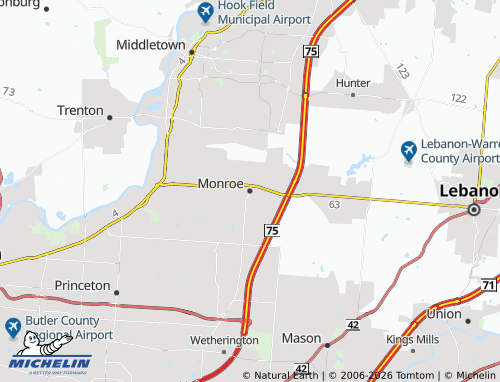 Kaart MICHELIN Monroe - ViaMichelin