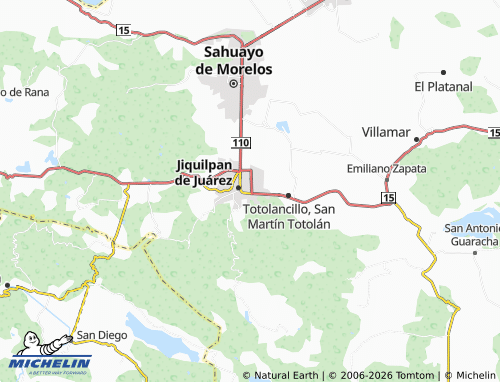 Mapa MICHELIN El Jorullo - ViaMichelin