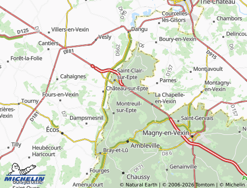 Mapa MICHELIN Buhy - ViaMichelin