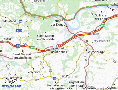 MICHELIN Neumarkt an der Ybbs map - ViaMichelin