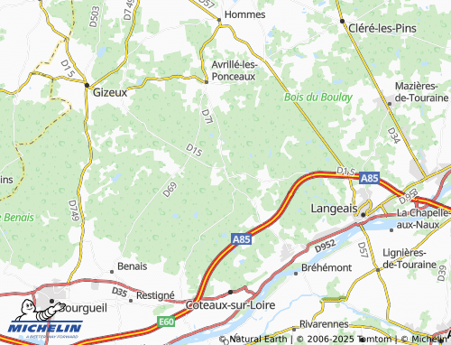 Mapa MICHELIN Les Essards - ViaMichelin