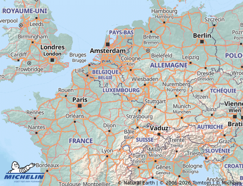 Mapa MICHELIN Luxemburgo - ViaMichelin