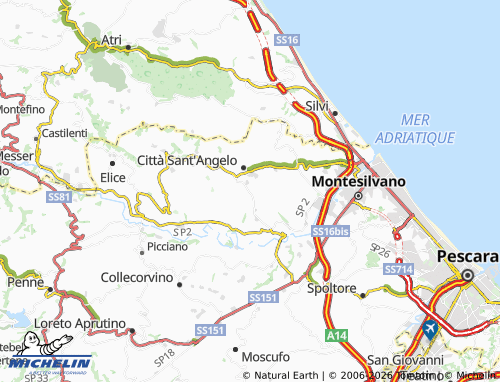 Mappa MICHELIN Cona - ViaMichelin