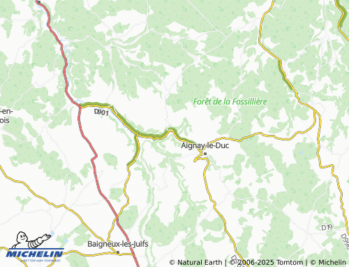 Kaart MICHELIN Beaunotte - ViaMichelin