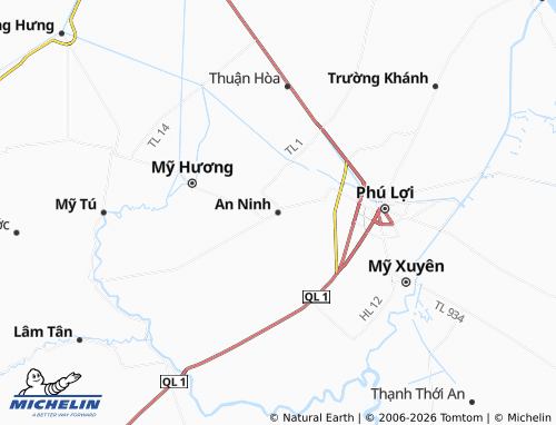 Mapa MICHELIN An Ninh - ViaMichelin
