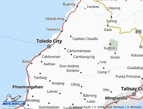 MICHELIN Cambang-Ug map - ViaMichelin