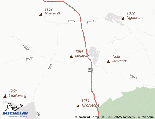 Mappa MICHELIN Molorwe - ViaMichelin