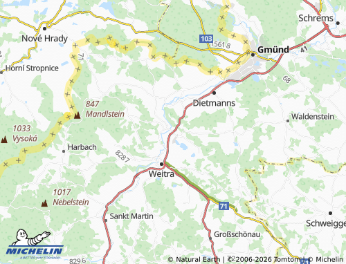 Mapa MICHELIN Alt-Weitra - ViaMichelin