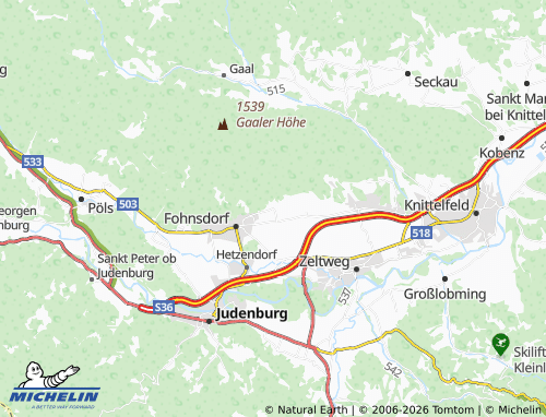 MICHELIN-Landkarte Sillweg - ViaMichelin
