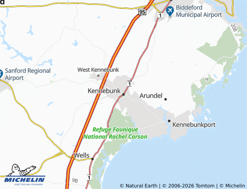 Carte MICHELIN Kennebunk - ViaMichelin