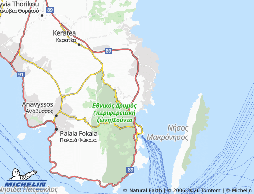Mapa MICHELIN Paliokamariza - ViaMichelin