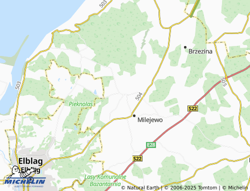 MICHELIN Ogrodniki map - ViaMichelin