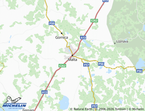 Mapa MICHELIN Maltas pagasts - ViaMichelin