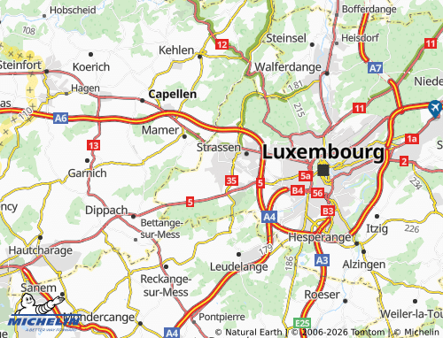 MICHELIN Bertrange map - ViaMichelin