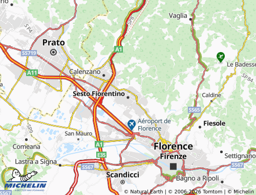 Mapa MICHELIN Sesto Fiorentino - ViaMichelin