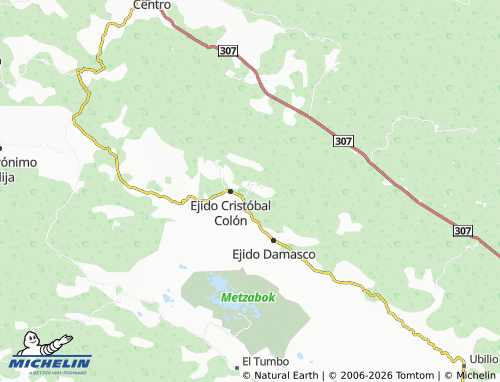 Mappa MICHELIN Ejido Nueva Samaria I - ViaMichelin
