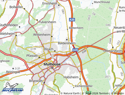 Mapa MICHELIN Sausheim - ViaMichelin