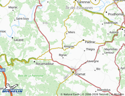 Mappa MICHELIN Alvignac - ViaMichelin