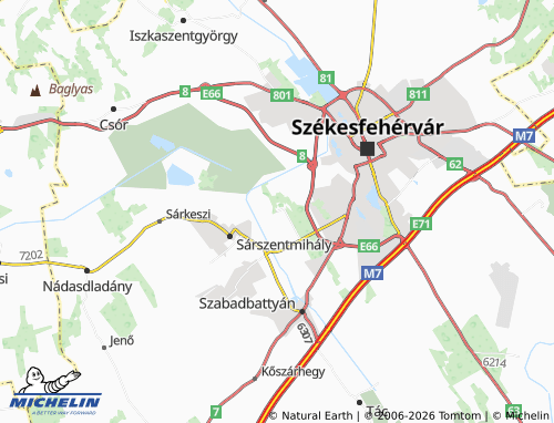 Mapa MICHELIN Sárpentele - ViaMichelin