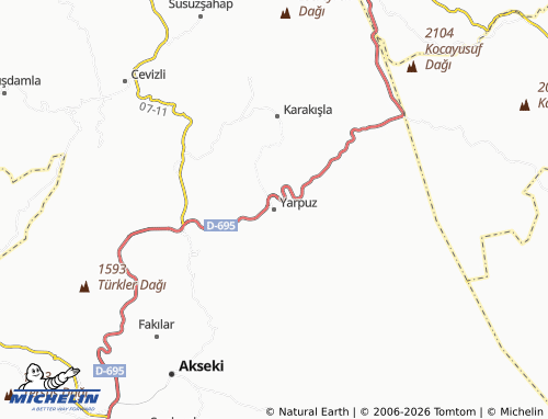 MICHELIN Yarpuz map - ViaMichelin