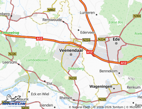 Carte MICHELIN Veenendaal - ViaMichelin