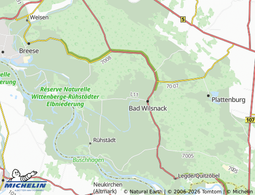 MICHELIN Groß Lüben map - ViaMichelin