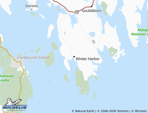 Mappa MICHELIN Winter Harbor - ViaMichelin