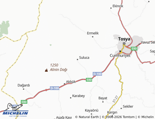 MICHELIN Suluca map - ViaMichelin