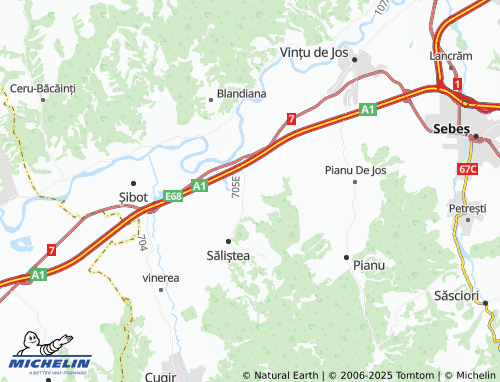 MICHELIN Tărtăria map - ViaMichelin