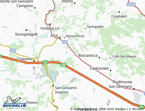 MICHELIN Colfelice map - ViaMichelin