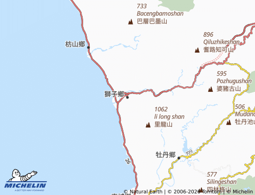 Mappa MICHELIN Shīzǐ Xiāng - ViaMichelin