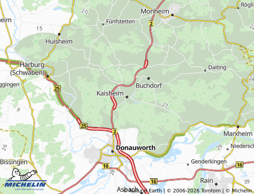 MICHELIN Kaisheim map - ViaMichelin