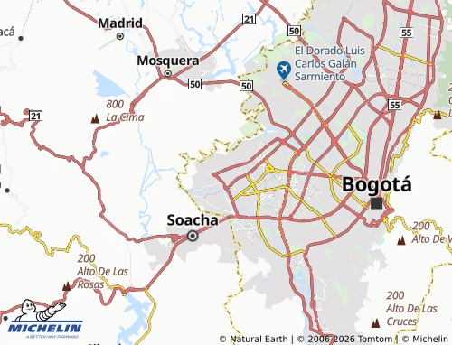Carte MICHELIN El Portal del Brasil - ViaMichelin