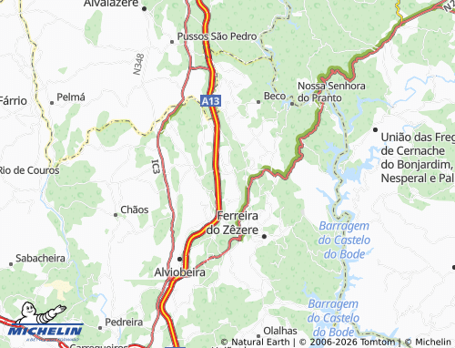 Mapa MICHELIN Porto da Romã - ViaMichelin