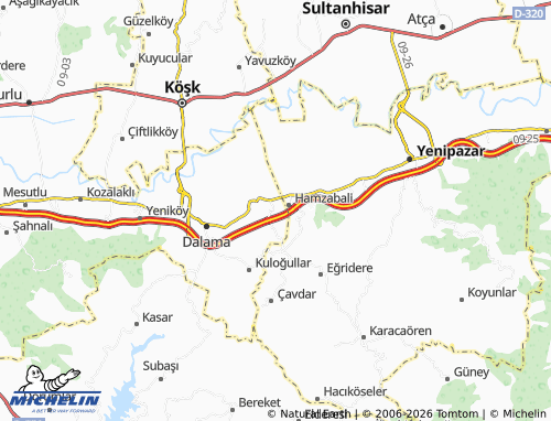 MICHELIN Alanlı map - ViaMichelin