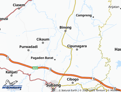 Mapa MICHELIN Gambarsari - ViaMichelin