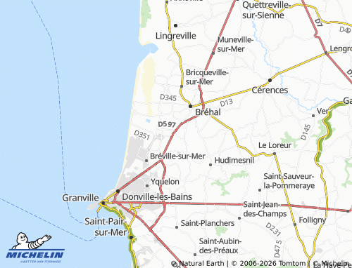 MICHELIN Coudeville-sur-Mer map - ViaMichelin