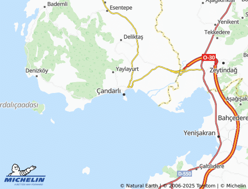 MICHELIN Çandarlı map - ViaMichelin