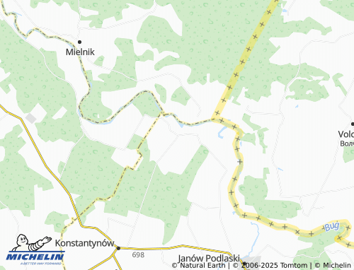 MICHELIN Gnojno map - ViaMichelin