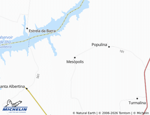 MICHELIN Mesópolis map - ViaMichelin