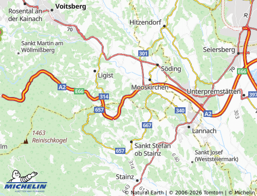 MICHELIN-Landkarte Gersdorf - ViaMichelin
