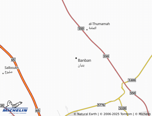 MICHELIN Banban map - ViaMichelin