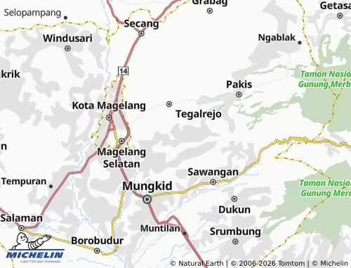 Carte MICHELIN Candimulyo - ViaMichelin