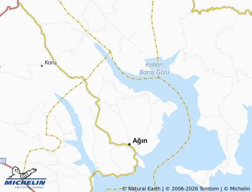 MICHELIN Öğrendik map - ViaMichelin
