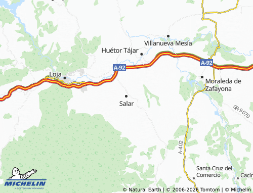 MICHELIN Salar map - ViaMichelin