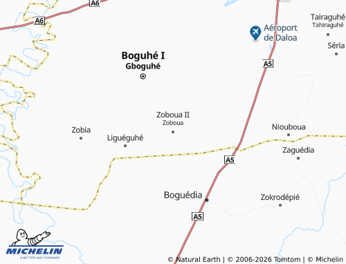 MICHELIN-Landkarte Zoboua - ViaMichelin